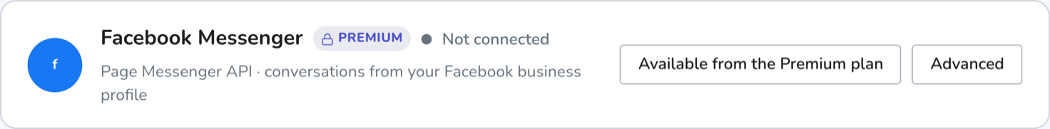 A messaging channel shown with a padlock and the name of the plan that unlocks it